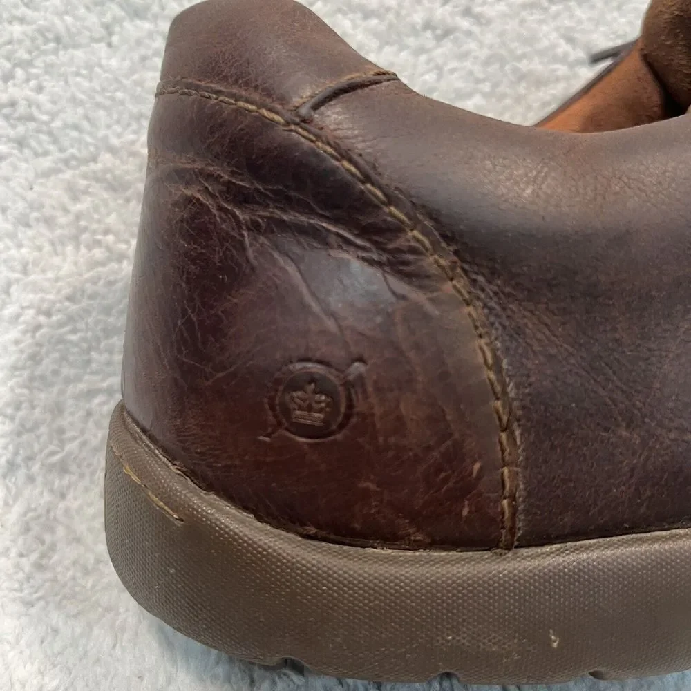 Born Mens Nigel Oxford Shoes Brown Cocoa Leather 8 B‎ H65606 Comfort Casual